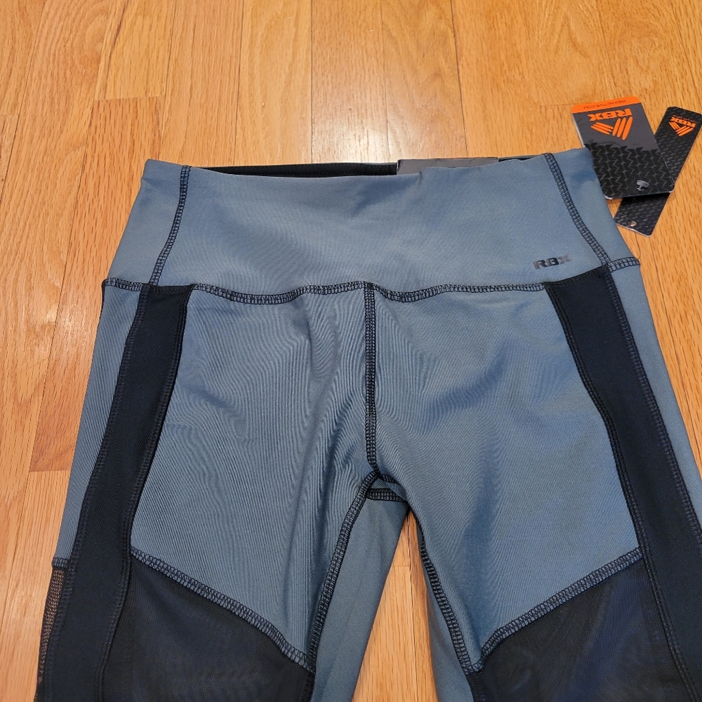 NWT RBX Ankle Length Mesh Panel Leggings - Picture 3 of 10